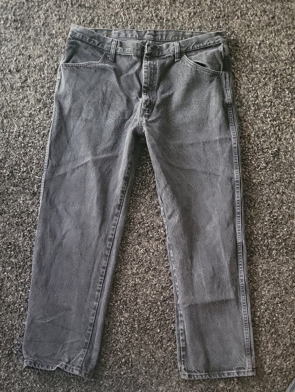 Rustler Men's Black Straight Leg Jeans